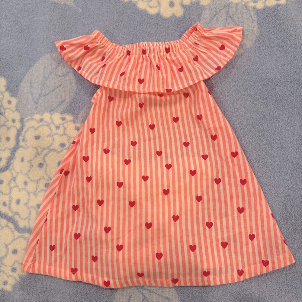 Hatley Pink Striped Heart Dress
